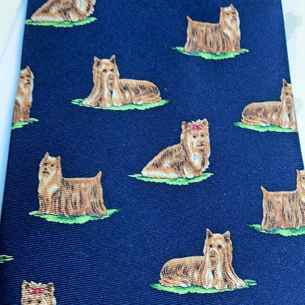 NWT Yorkie Silk Tie Made in the USA